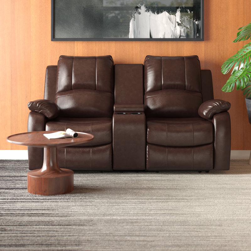 Wayfair leather loveseats discount